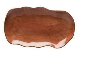 Блюдо Lubiana Stone age decor 35Х20 см кирпичное 4660-6630M