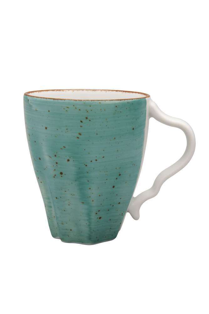 Чашка Lubiana Stone age decor 350 мл бирюзовая 4610-6030L