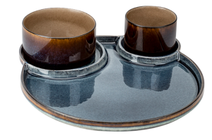 Тарелка на 3 отделения Cosy&Trendy Quintana D32 см с двумя соусниками D8XH6 - D11X6HCM 5950003