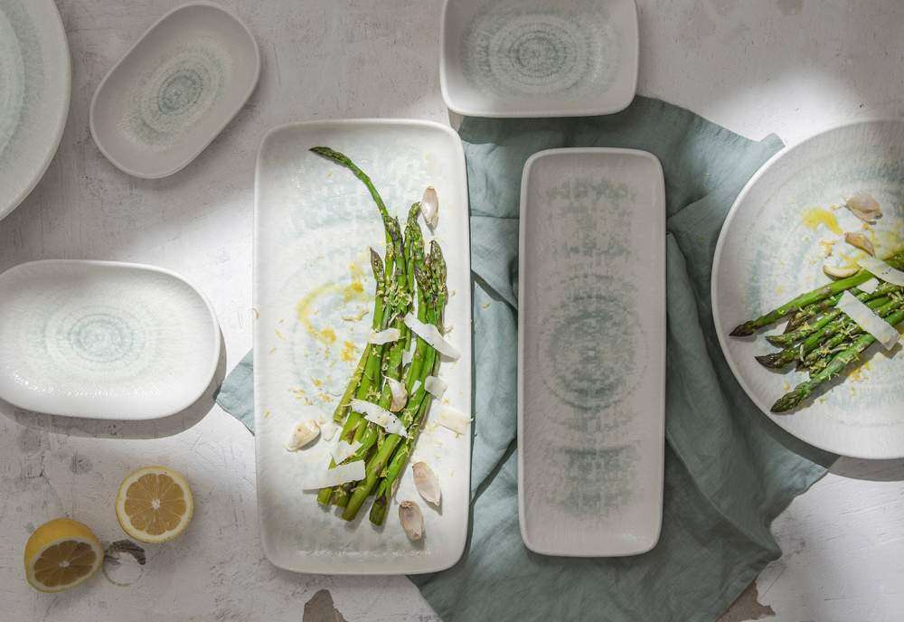 Тарілка прямокутна ID Fine Glacier Quadro rectangular 27X20 см - 20173-151631 - Фото 4