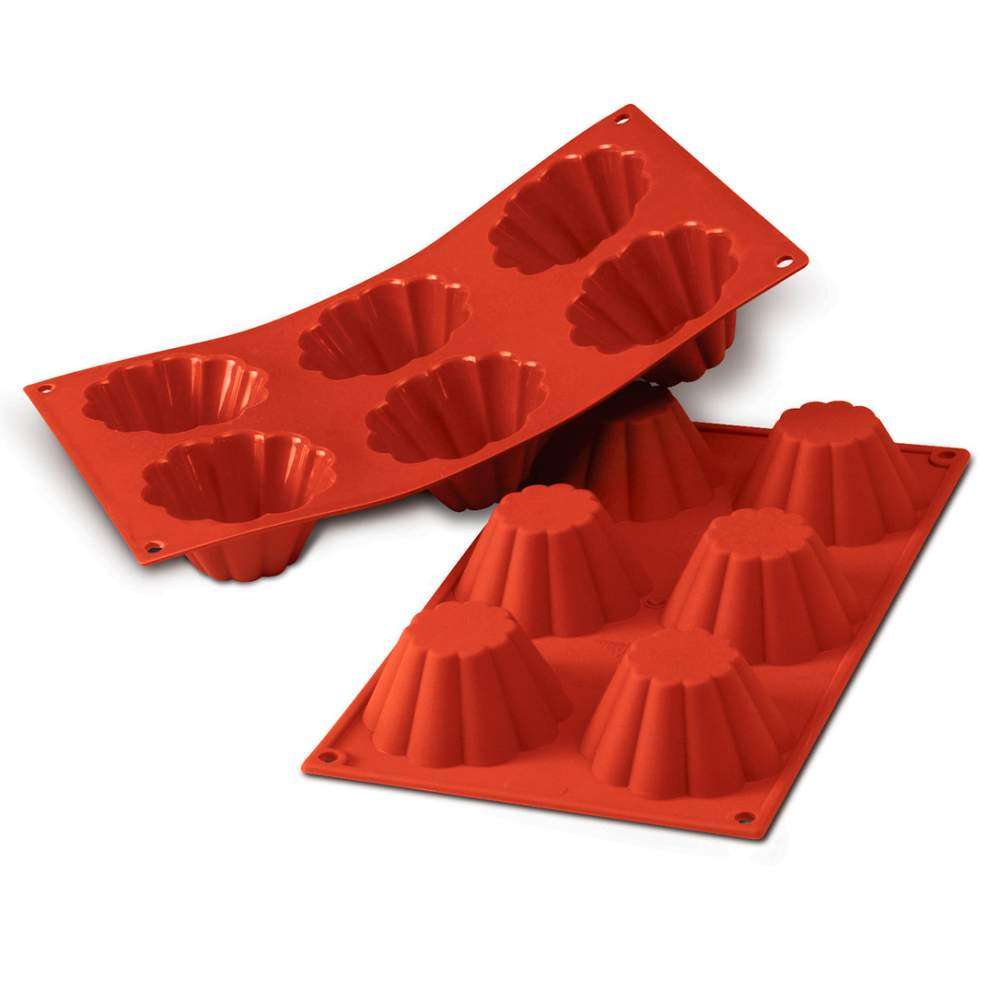 Силиконовая форма для десертов BRIOCHETTE CANNELLATA Silikomart SF034/C