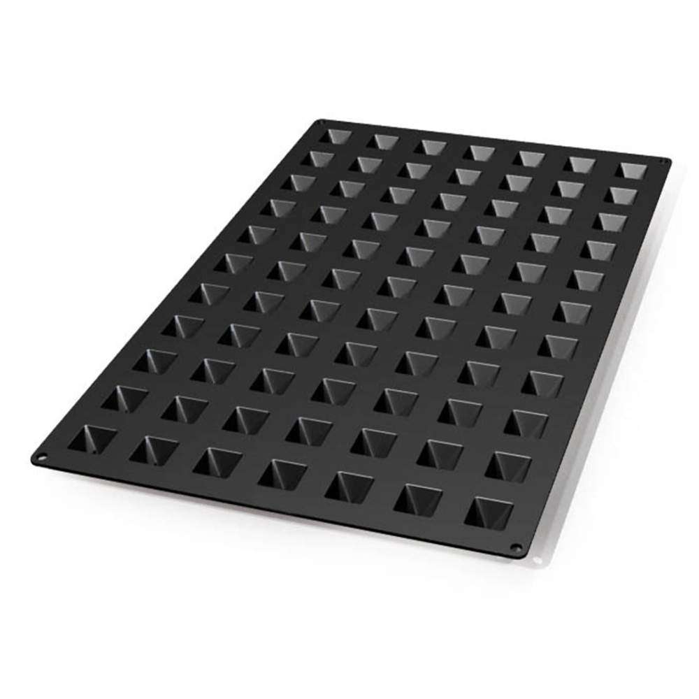 Силіконова форма для десертів ПІРАМІДА 2,8х2,8 см Silikomart - SQ046/YL - Фото 2