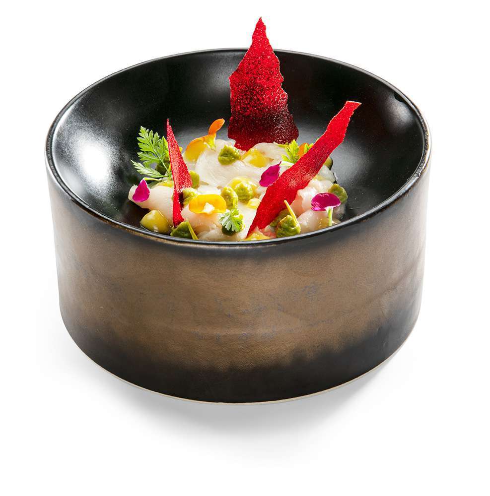 Салатник Studio Raw Tower 400 мл d16Xh7.8 см black satin gold  RD18721 - Фото 3