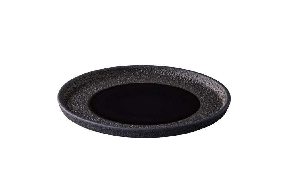 Тарілка мілка Studio Raw Vulcanic d22 см black - RD18539 - Фото 1