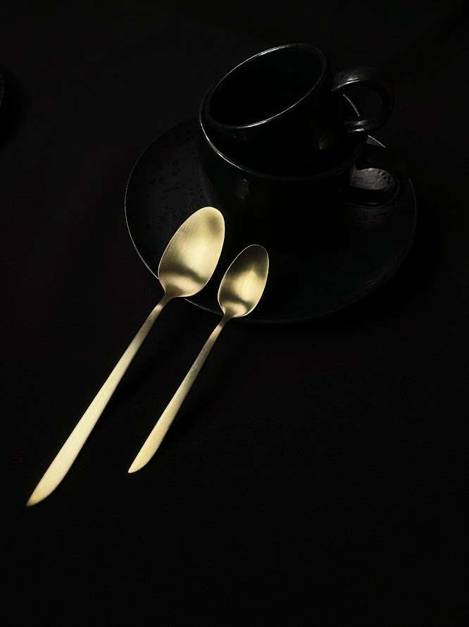 Кавова ложка Eternum Orca mat champagne - 1489-26 - Фото 2