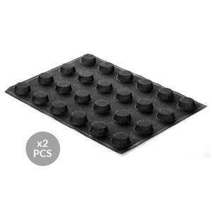 Набор силиконовых форм для выпечки 2 шт с перфорацией КРУГ d 4 см Silikomart AIR PLUS 15 ROUND