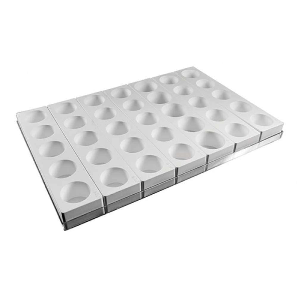 Силіконова форма для десертів MULTIFLEX 125 мл х 35 шт Silikomart - MULTIFLEX 60/7 - Фото 1