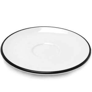 Блюдце для эспрессо 12 см, серия Verona Colored Rims Black Ancap 37253