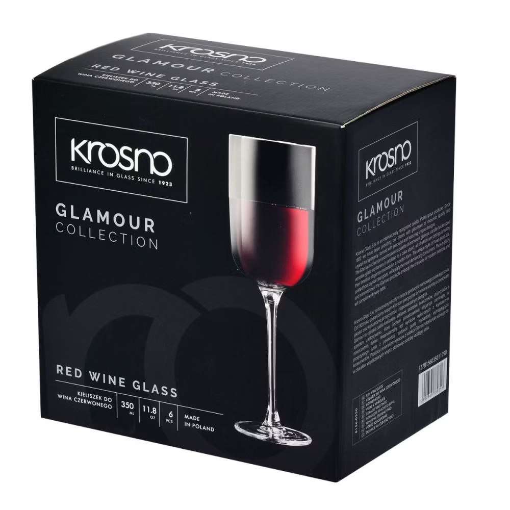 Бокал для червоного вина Krosno Glamour 350 мл - 5900345789316 - Фото 2