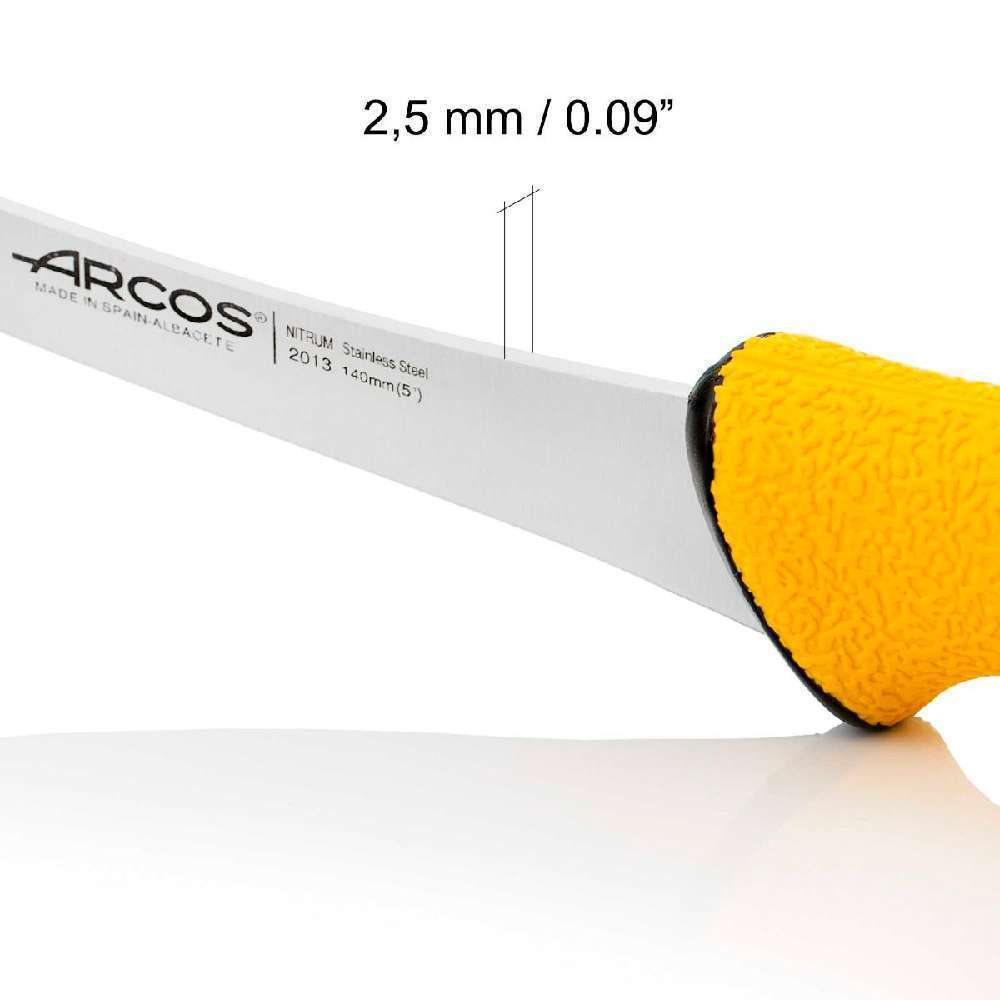 Ніж обвалювальний 140 мм зі скошеним лезом напівжорсткий, серія DUO PRO Arcos - 201300 - Фото 5
