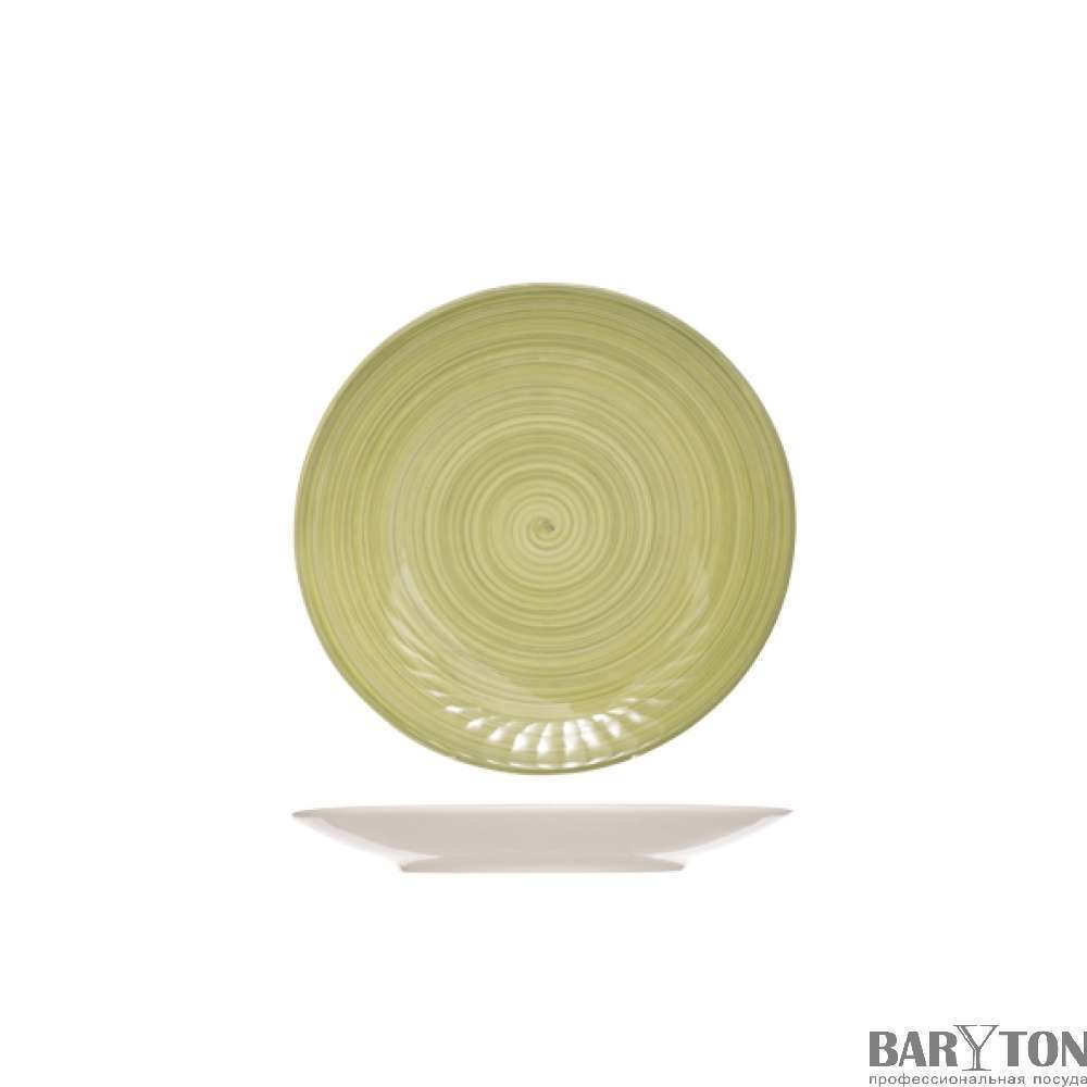 Тарелка мелкая Cosy&Trendy Turbolino 27 см зеленая 373265 - Фото 2
