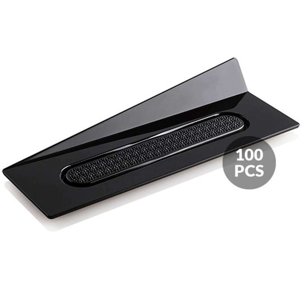 Набір підставок під десерти 100 шт.140x40 мм Silikomart - SET 100 BLACK TRAYS - RECTANGLE 140X40 MM