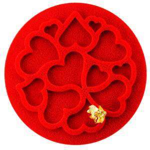 Силіконовий килимок для декору Міні Серце 6 шт х 2 мл Silikomart - MINI LOVE DECOR