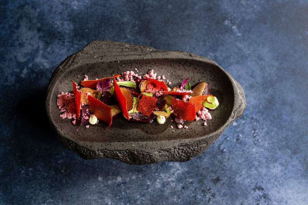 Тарілка овальна Studio Raw Natural Stone 23X15 X h6.5 см black - RD19102 - Фото 3