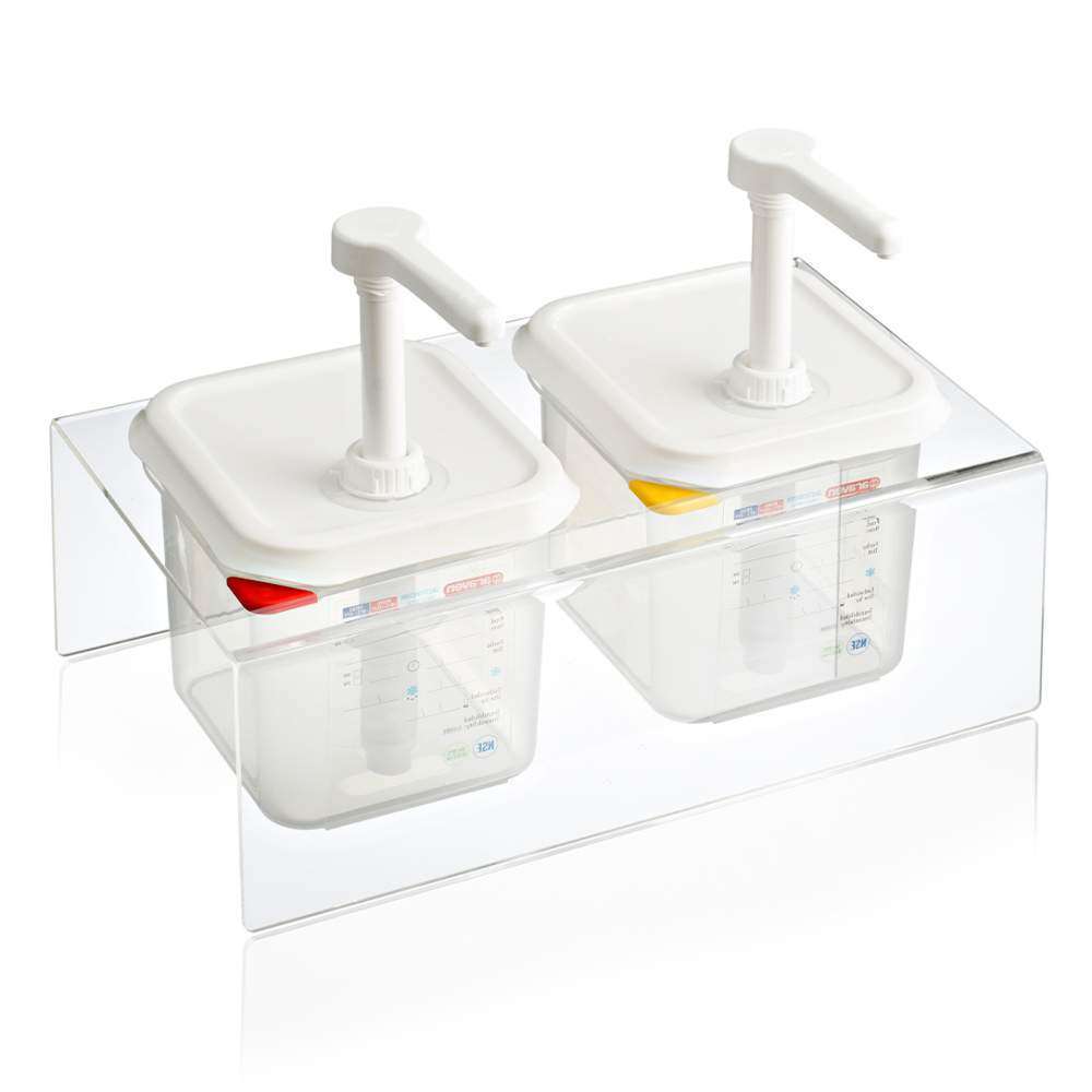 Набір диспенсерів для соусів з підставкою GN 1/6 2,6 л Araven - 01361