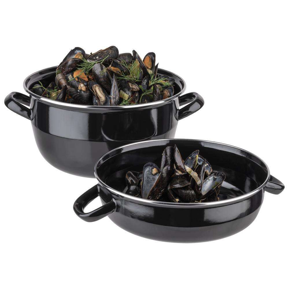 Кастрюля для мидий APS Muscheltopf d24Xh13.5 см 520/270 мл 00627 - Фото 2