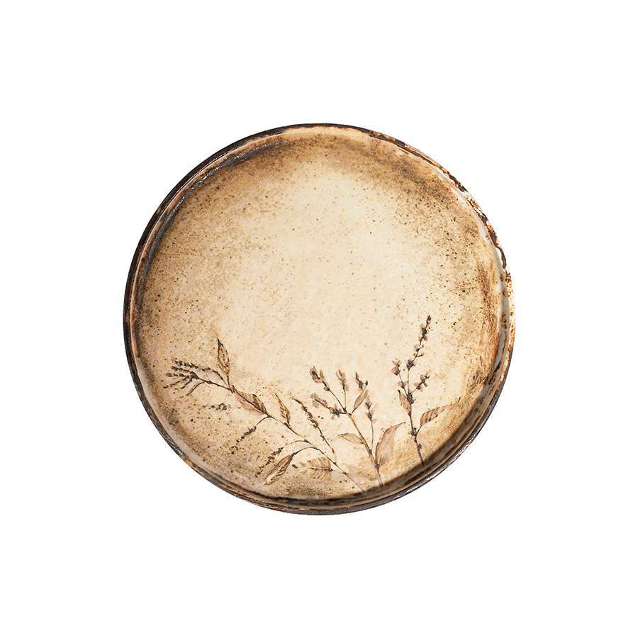 Тарілка мілка з бортом ID Fine Fall Beige 25,5 см - 20647-161025 - Фото 1