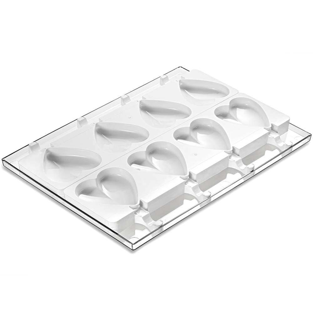 Набор форм для мороженого с подносом HEART Silikomart GEL03 - Фото 2