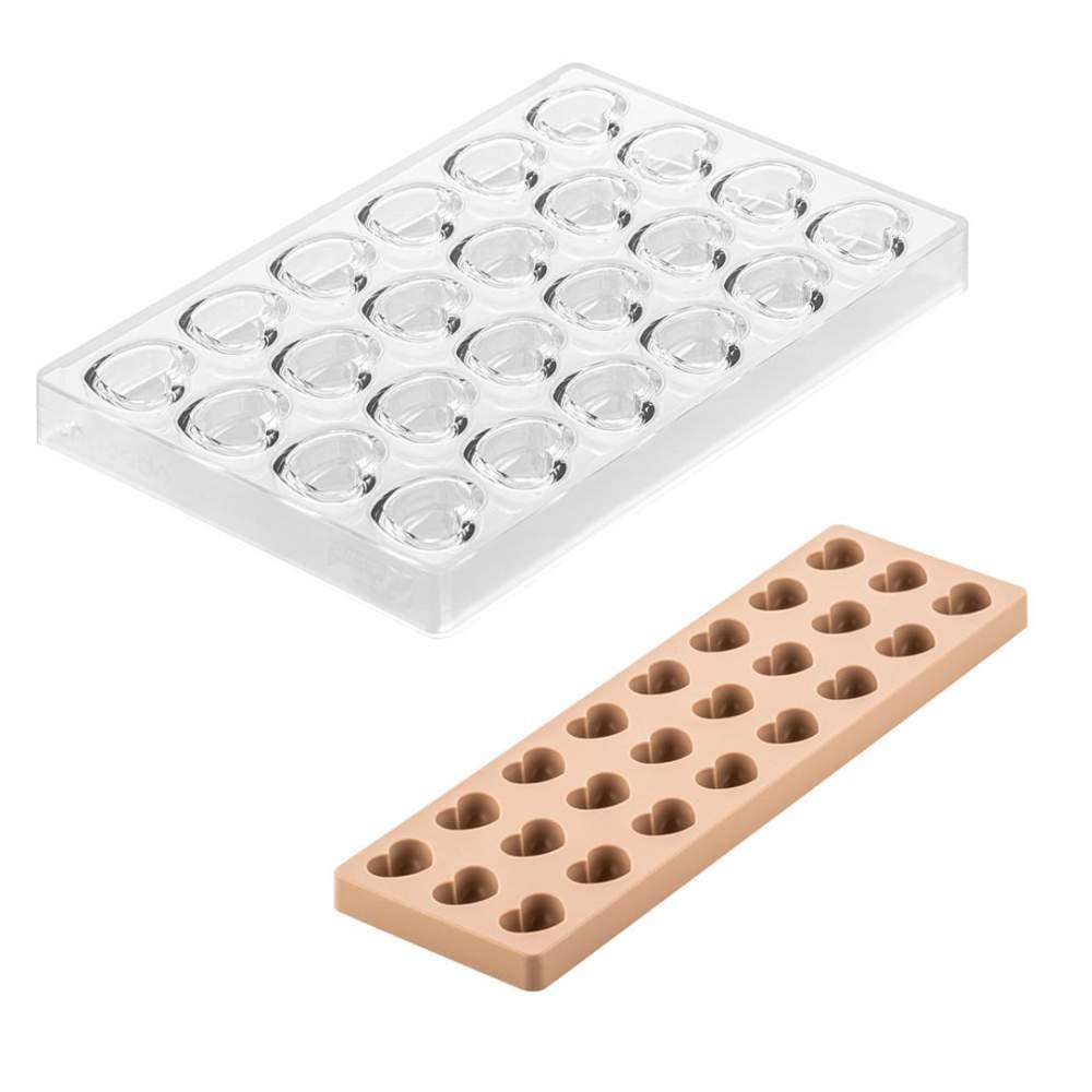 Форми для цукерок CUORE 24х9,4 мл Silikomart - CH020 - KIT CUORE 01 - Фото 2