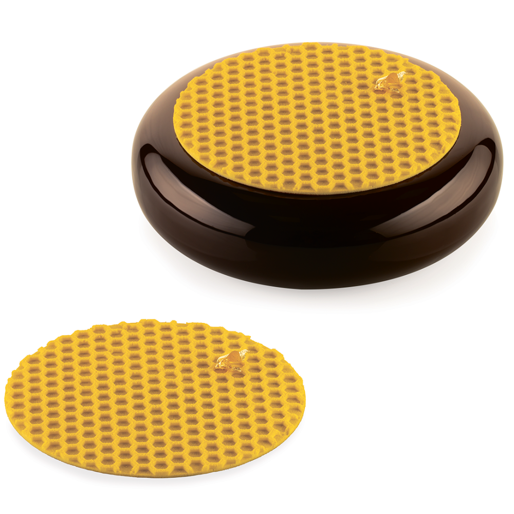 Силиконовый коврик для декора Медовые соты 55 мл Silikomart BEE - Фото 1