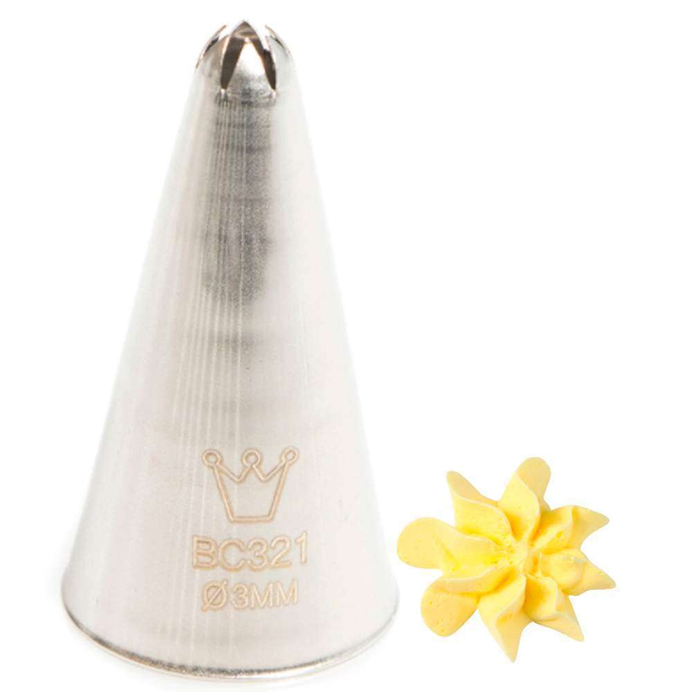 Кондитерська насадка CLOSED STAR 3 мм Martellato - BC 321