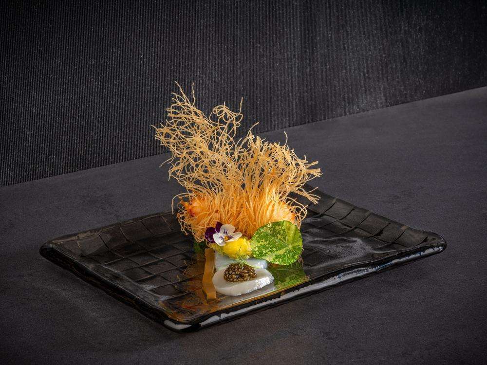 Тарілка для суші, блюдо APS Takashi 23X18Xh1.5 см сіра - 40905 - Фото 3