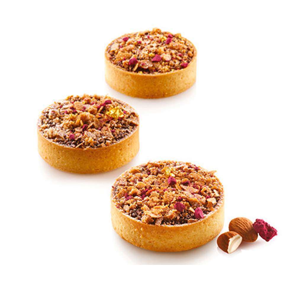 Набор форм для тарталеток 8 шт (d 70 мм) Silikomart TARTE RING ROUND D70 MM - Фото 2