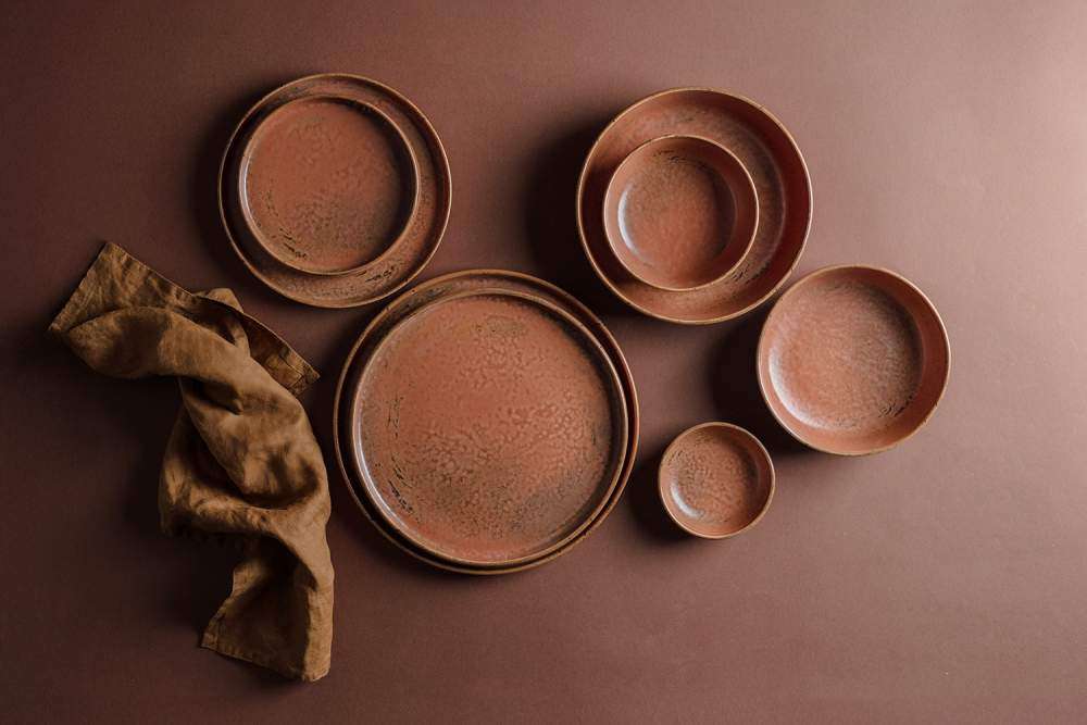 Тарілка мілка з бортом ID Fine Fall Terra 25,5 см 20651-161025 - Фото 5