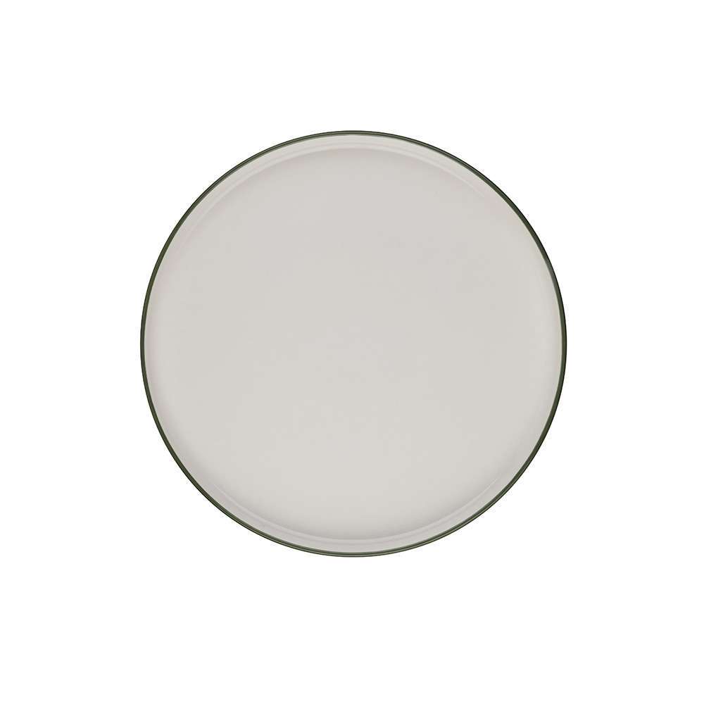 Тарілка мілка з бортом ID FIne Modest Green stolt 28 см - 16001-161028 - Фото 3