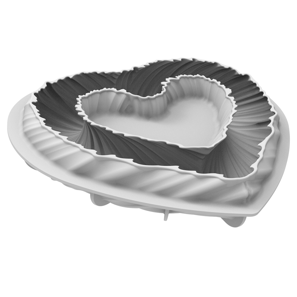 Силиконовая форма для торта Сердце 1250 мл Silikomart HEARTBEAT - Фото 3