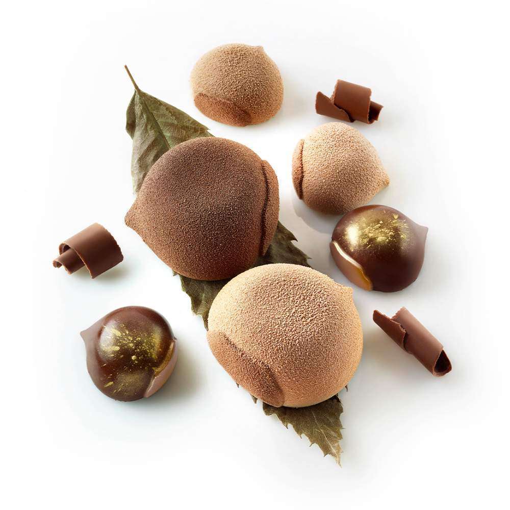 Силіконова форма для десертів MARRON GLACE 110 мл Silikomart Marron Glace 110 - Фото 1