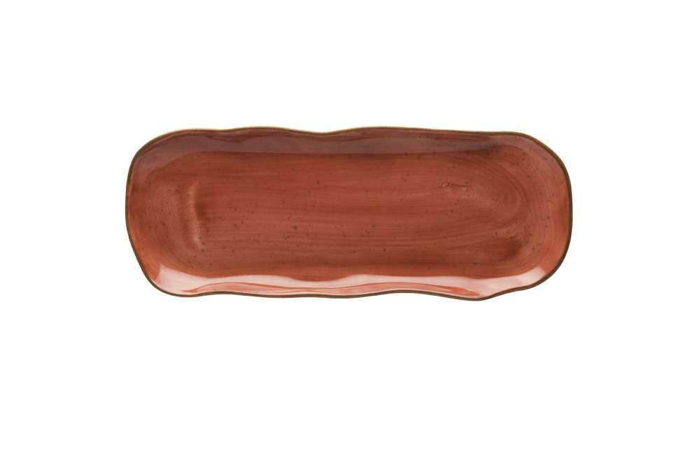 Блюдо Lubiana Stone age decor 35Х13,5 см кирпичное 4659-6630M