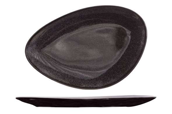 Тарілка трикутна Cosy&Trendy Black granite 21X14 см - 3491021 - Фото 1