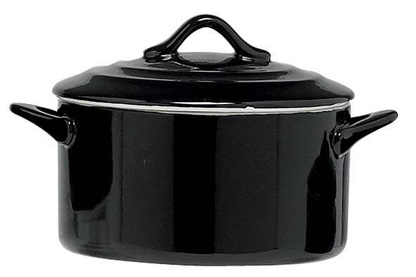 Кастрюля с крышкой для запекания Cosy&Trendy Casserole 500 мл D12,5XH7 см черная T0263717B