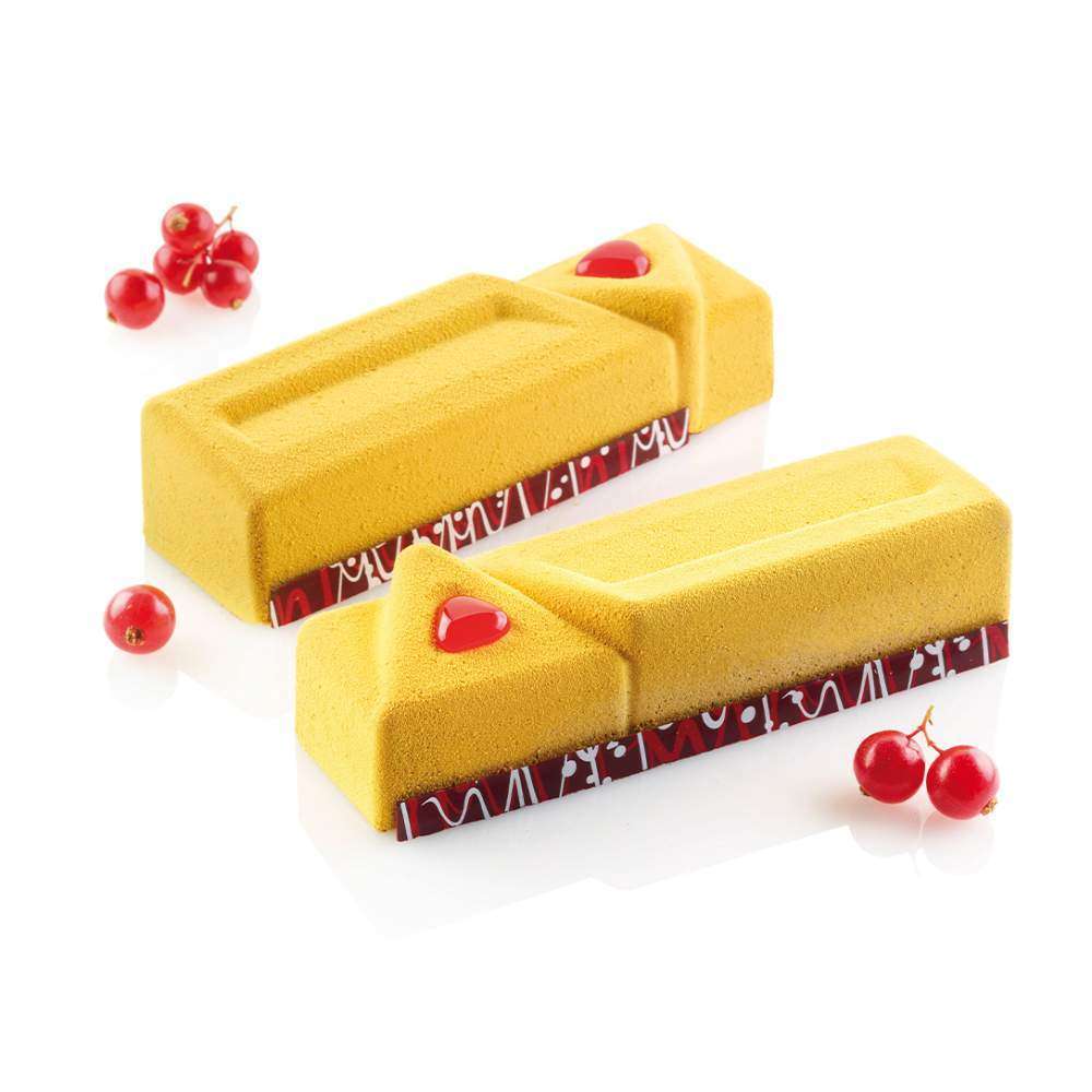 Силиконовая форма для десертов ТРЕУГОЛЬНИК Silikomart SQ037/YL - Фото 1