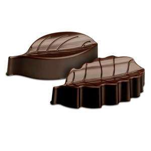 Силиконовая форма для шоколада Листочки 10 мл Silikomart SCG10