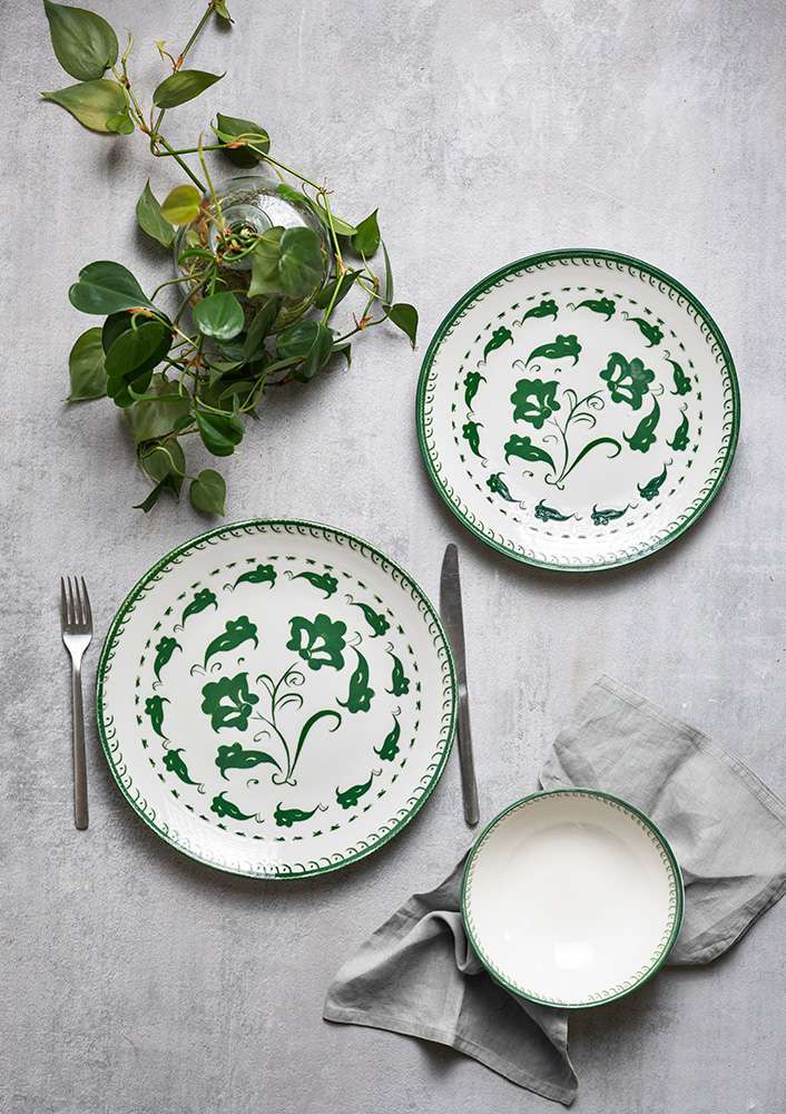 Салатник, миска ID Fine Eden 17 см 500 мл green TVL17KS-ID1029 - Фото 4