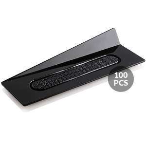 Набір підставок під десерти 100 шт.140x40 мм Silikomart - SET 100 BLACK TRAYS - RECTANGLE 140X40 MM