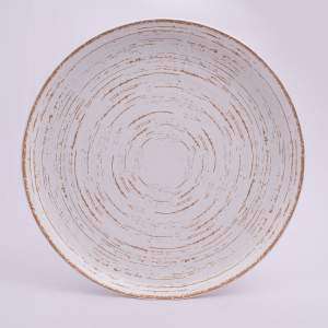 Тарелка мелкая Ariane Tornado 27 cм white matt AVCARN427011027