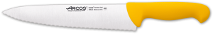 Нож поварской 250 мм зубчатый "2900" желтый Arcos  292210