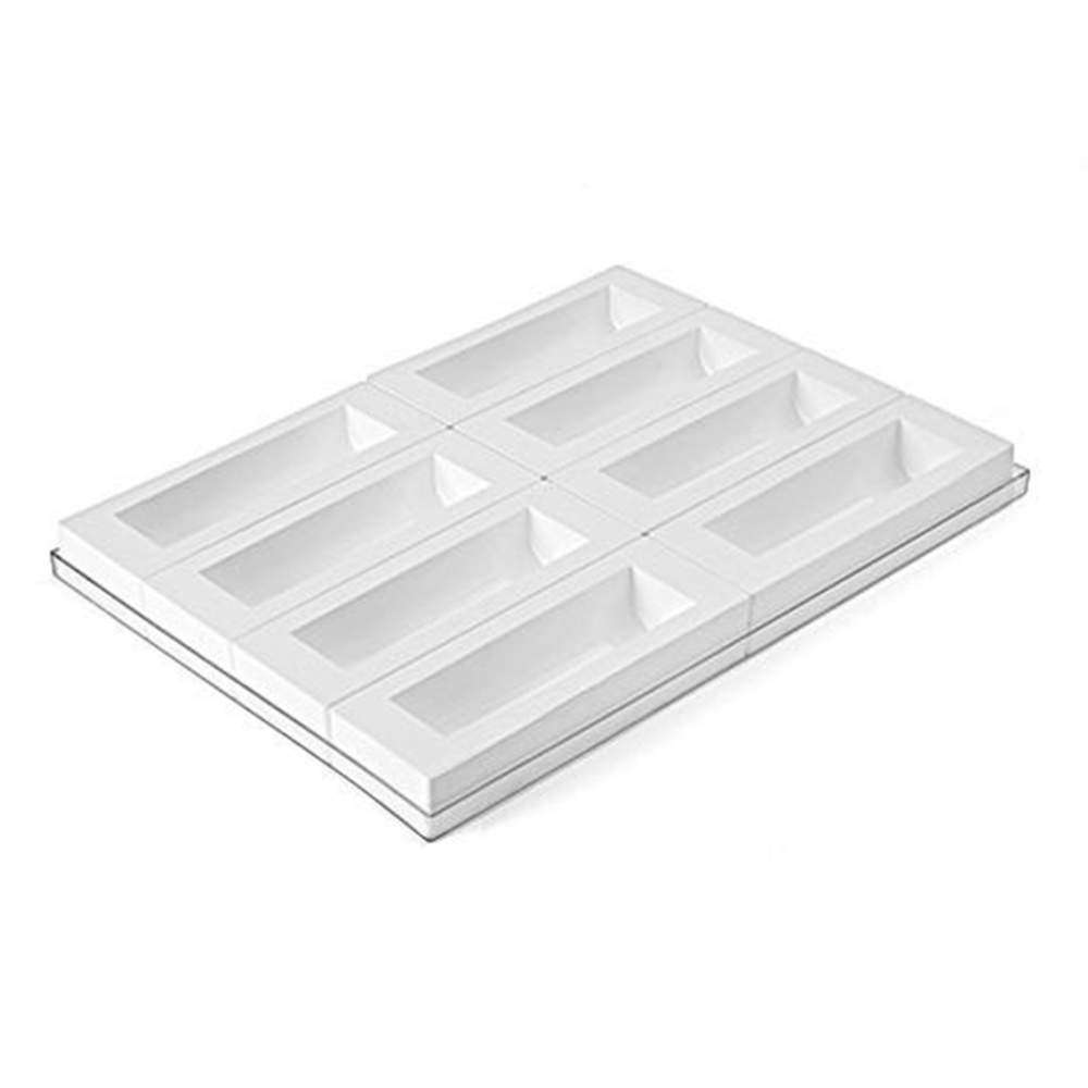 Набір силіконових форм для десертів 8 шт INSERT BUCHE 565 мл Silikomart - INSERT BUCHE/8 - Фото 1