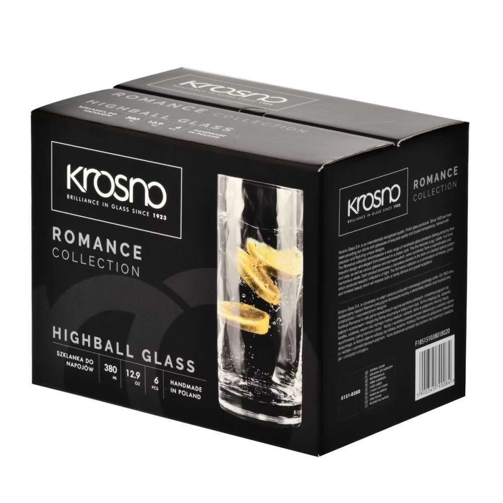 Стакан Krosno Romance 380 мл 5900345790084 - Фото 2