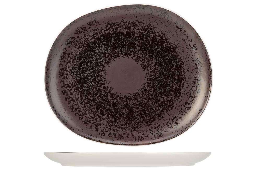 Тарелка десертная овальная Cosy&Trendy Aubergina 23,2X19,8 см баклажанная 7296023