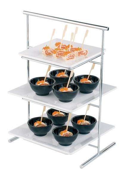 Стойка фуршетная на 3 ячейки APS 27X17Xh41 см 33226