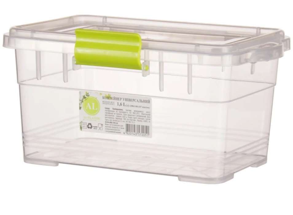 картинка Контейнер пищевой Ал Пластик Modern Box 20,8х14 см h10,7 см 1600 мл 572051 от магазина BarYton