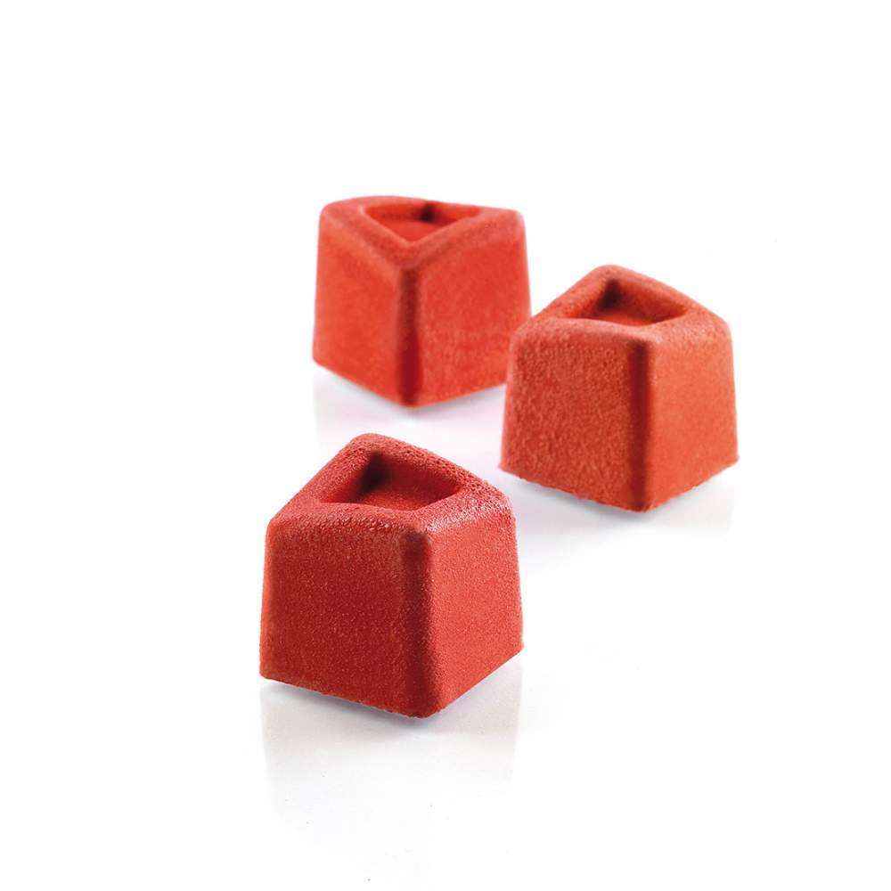 Силиконовая форма для десертов КУБ 2,5х2,5 см Silikomart SQ047/YL - Фото 1