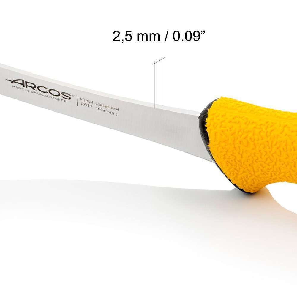 Ніж обвалювальний 160 мм зі скошеним лезом, серія DUO PRO Arcos - 201700 - Фото 4