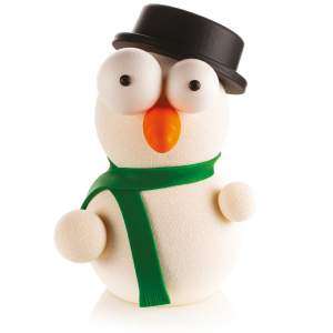 Форма для шоколада поликарбонатная Мистер Снеговик Silikomart KIT MR. SNOW