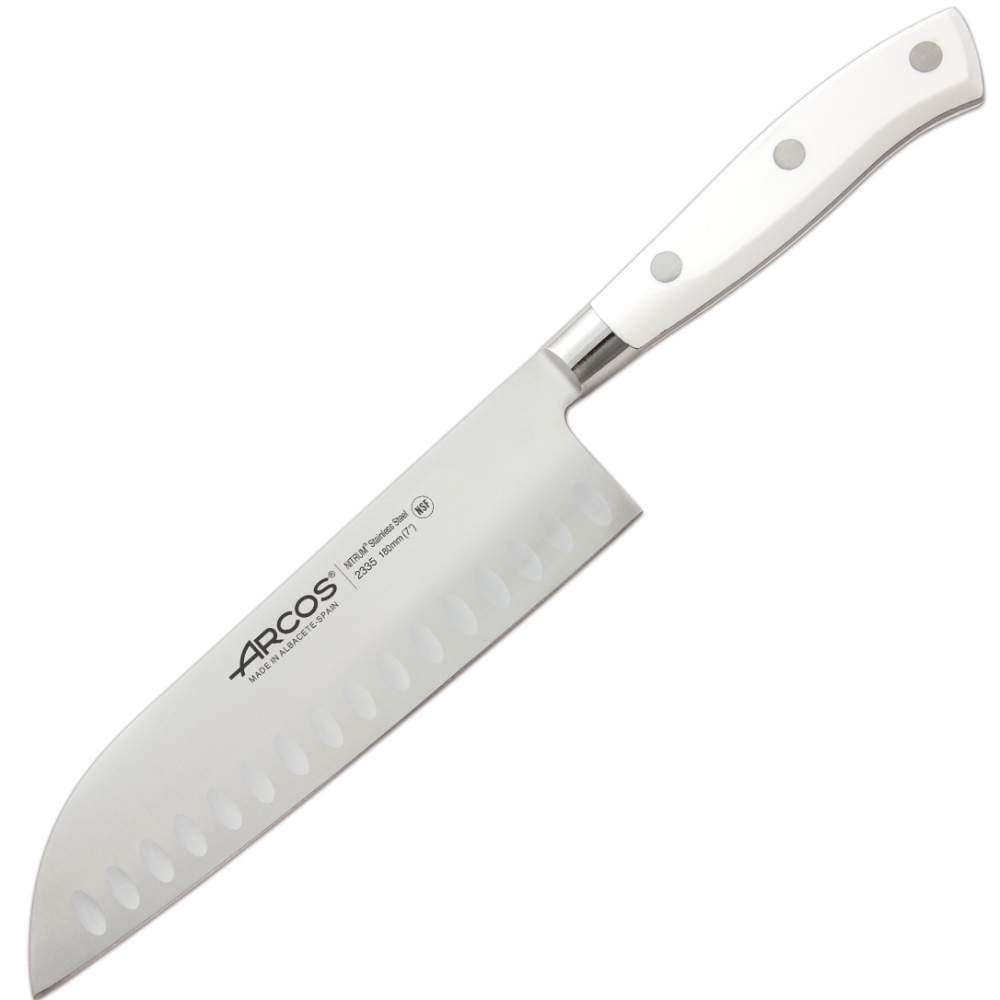 Нож японский Сантоку 180 мм Riviera White Arcos  233524 - Фото 1