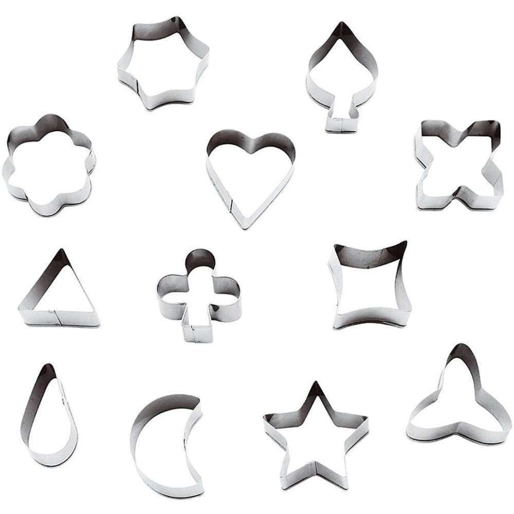 Набір вирубок для тіста АСОРТІ 12 шт, 12 см Paderno - 47304-12